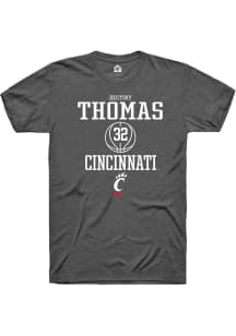 Destiny Thomas Dark Grey Cincinnati Bearcats NIL Sport Icon Short Sleeve T Shirt