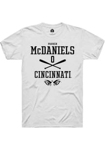 Parker McDaniels White Cincinnati Bearcats NIL Sport Icon Short Sleeve T Shirt