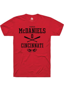 Parker McDaniels Red Cincinnati Bearcats NIL Sport Icon Short Sleeve T Shirt