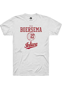 Ella Boersema  Indiana Hoosiers White Rally NIL Sport Icon Short Sleeve T Shirt