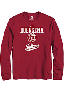 Ella Boersema  Indiana Hoosiers Red Rally NIL Sport Icon Long Sleeve T Shirt