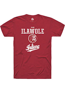 Sade Ilawole  Indiana Hoosiers Red Rally NIL Sport Icon Short Sleeve T Shirt