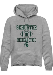 Tommy Schuster  Rally Michigan State Spartans Mens Graphite NIL Sport Icon Long Sleeve Hoodie