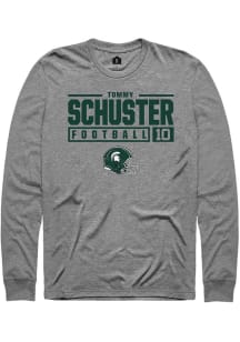 Tommy Schuster  Michigan State Spartans Graphite Rally NIL Stacked Box Long Sleeve T Shirt