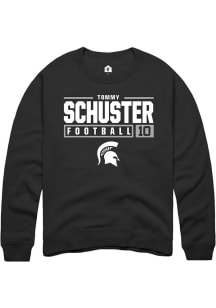 Tommy Schuster  Rally Michigan State Spartans Mens  NIL Stacked Box Long Sleeve Crew Sweatshirt