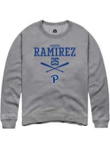 Amanda Ramirez Rally Mens Graphite Pitt Panthers NIL Sport Icon Crew Sweatshirt