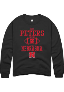 Jake Peters  Rally Nebraska Cornhuskers Mens  NIL Sport Icon Long Sleeve Crew Sweatshirt