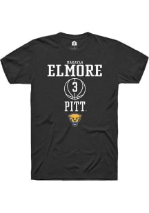 MaKayla Elmore Black Pitt Panthers NIL Sport Icon Short Sleeve T Shirt