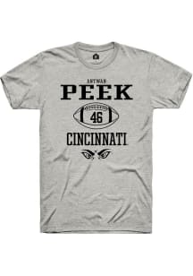 Antwan Peek Ash Cincinnati Bearcats NIL Sport Icon Short Sleeve T Shirt