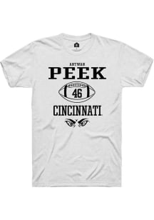 Antwan Peek White Cincinnati Bearcats NIL Sport Icon Short Sleeve T Shirt