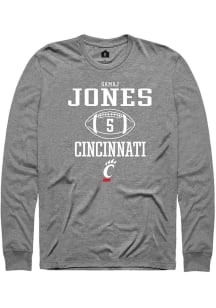 Samaj Jones  Cincinnati Bearcats Graphite Rally NIL Sport Icon Long Sleeve T Shirt