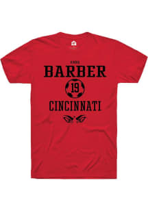 Anna Barber  Cincinnati Bearcats Red Rally NIL Sport Icon Short Sleeve T Shirt