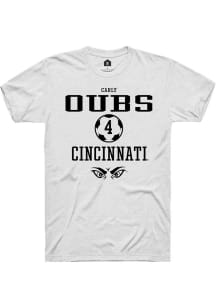 Carly Oubs  Cincinnati Bearcats White Rally NIL Sport Icon Short Sleeve T Shirt