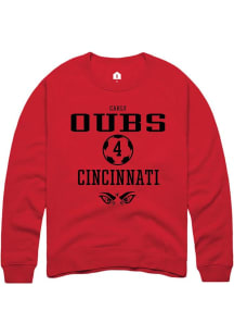 Carly Oubs  Rally Cincinnati Bearcats Mens Red NIL Sport Icon Long Sleeve Crew Sweatshirt