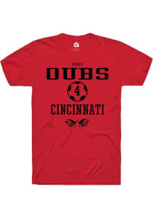 Carly Oubs  Cincinnati Bearcats Red Rally NIL Sport Icon Short Sleeve T Shirt