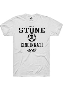 Olivia Stone White Cincinnati Bearcats NIL Sport Icon Short Sleeve T Shirt