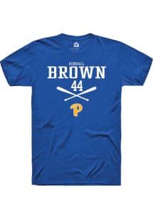 Kendall Brown  Pitt Panthers Blue Rally NIL Sport Icon Short Sleeve T Shirt