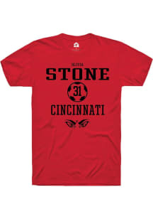 Olivia Stone Red Cincinnati Bearcats NIL Sport Icon Short Sleeve T Shirt