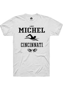 Libby Michel White Cincinnati Bearcats NIL Sport Icon Short Sleeve T Shirt