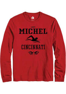 Libby Michel Rally Mens Red Cincinnati Bearcats NIL Sport Icon Tee