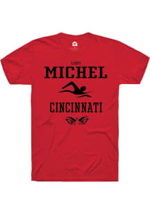 Libby Michel Red Cincinnati Bearcats NIL Sport Icon Short Sleeve T Shirt