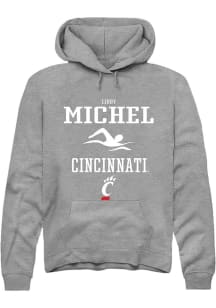 Libby Michel Rally Mens Graphite Cincinnati Bearcats NIL Sport Icon Hooded Sweatshirt