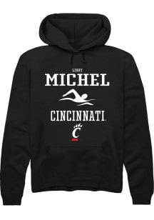 Libby Michel Rally Mens Black Cincinnati Bearcats NIL Sport Icon Hooded Sweatshirt