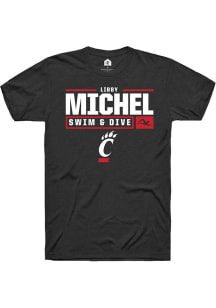 Libby Michel Black Cincinnati Bearcats NIL Stacked Box Short Sleeve T Shirt