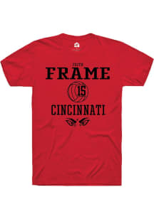 Faith Frame  Cincinnati Bearcats Red Rally NIL Sport Icon Short Sleeve T Shirt