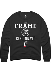 Faith Frame  Rally Cincinnati Bearcats Mens  NIL Sport Icon Long Sleeve Crew Sweatshirt