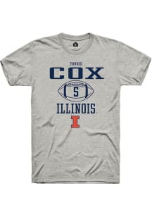 Torrie Cox Ash Illinois Fighting Illini NIL Sport Icon Short Sleeve T Shirt