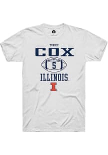 Torrie Cox White Illinois Fighting Illini NIL Sport Icon Short Sleeve T Shirt