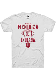 Alberto Mendoza White Indiana Hoosiers NIL Sport Icon Short Sleeve T Shirt