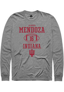 Alberto Mendoza Rally Mens Graphite Indiana Hoosiers NIL Sport Icon Tee