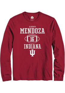 Alberto Mendoza Rally Mens Red Indiana Hoosiers NIL Sport Icon Tee