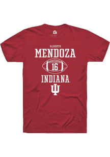 Alberto Mendoza Red Indiana Hoosiers NIL Sport Icon Short Sleeve T Shirt