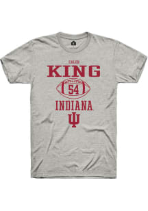 Caleb King Ash Indiana Hoosiers NIL Sport Icon Short Sleeve T Shirt