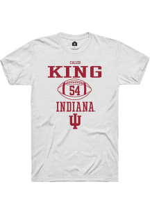 Caleb King White Indiana Hoosiers NIL Sport Icon Short Sleeve T Shirt