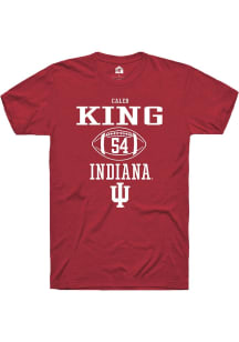 Caleb King Red Indiana Hoosiers NIL Sport Icon Short Sleeve T Shirt