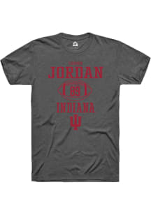 Camden Jordan Dark Grey Indiana Hoosiers NIL Sport Icon Short Sleeve T Shirt