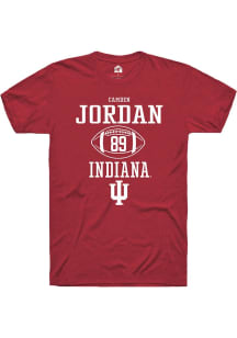 Camden Jordan Red Indiana Hoosiers NIL Sport Icon Short Sleeve T Shirt