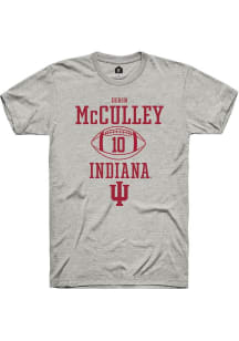 Derin McCulley Ash Indiana Hoosiers NIL Sport Icon Short Sleeve T Shirt