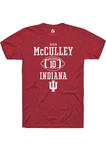 Derin McCulley Red Indiana Hoosiers NIL Sport Icon Short Sleeve T Shirt