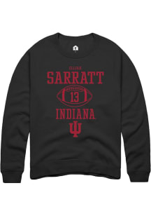 Elijah Sarratt Rally Mens Black Indiana Hoosiers NIL Sport Icon Crew Sweatshirt
