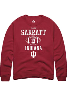 Elijah Sarratt Rally Mens Red Indiana Hoosiers NIL Sport Icon Crew Sweatshirt