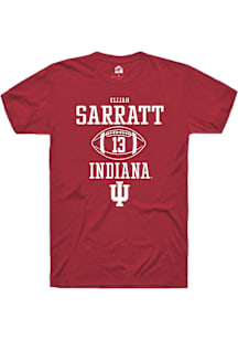 Elijah Sarratt  Indiana Hoosiers Red Rally NIL Sport Icon Short Sleeve T Shirt