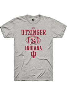 Jeff Utzinger Ash Indiana Hoosiers NIL Sport Icon Short Sleeve T Shirt