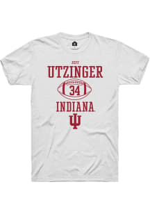 Jeff Utzinger White Indiana Hoosiers NIL Sport Icon Short Sleeve T Shirt