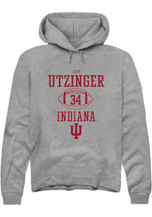 Jeff Utzinger  Rally Indiana Hoosiers Mens Graphite NIL Sport Icon Long Sleeve Hoodie
