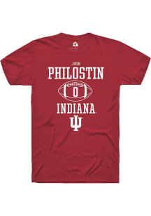 Josh Philostin Red Indiana Hoosiers NIL Sport Icon Short Sleeve T Shirt